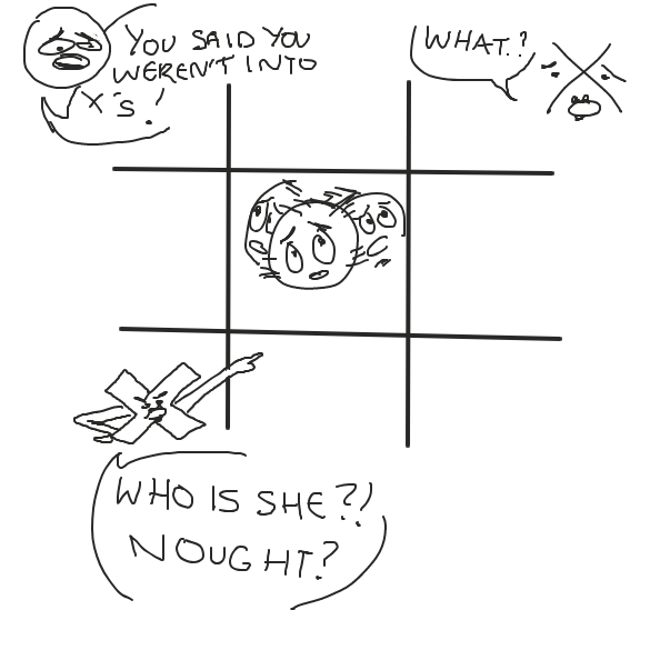 Drawing in Tic Tac Toe by Mojomos