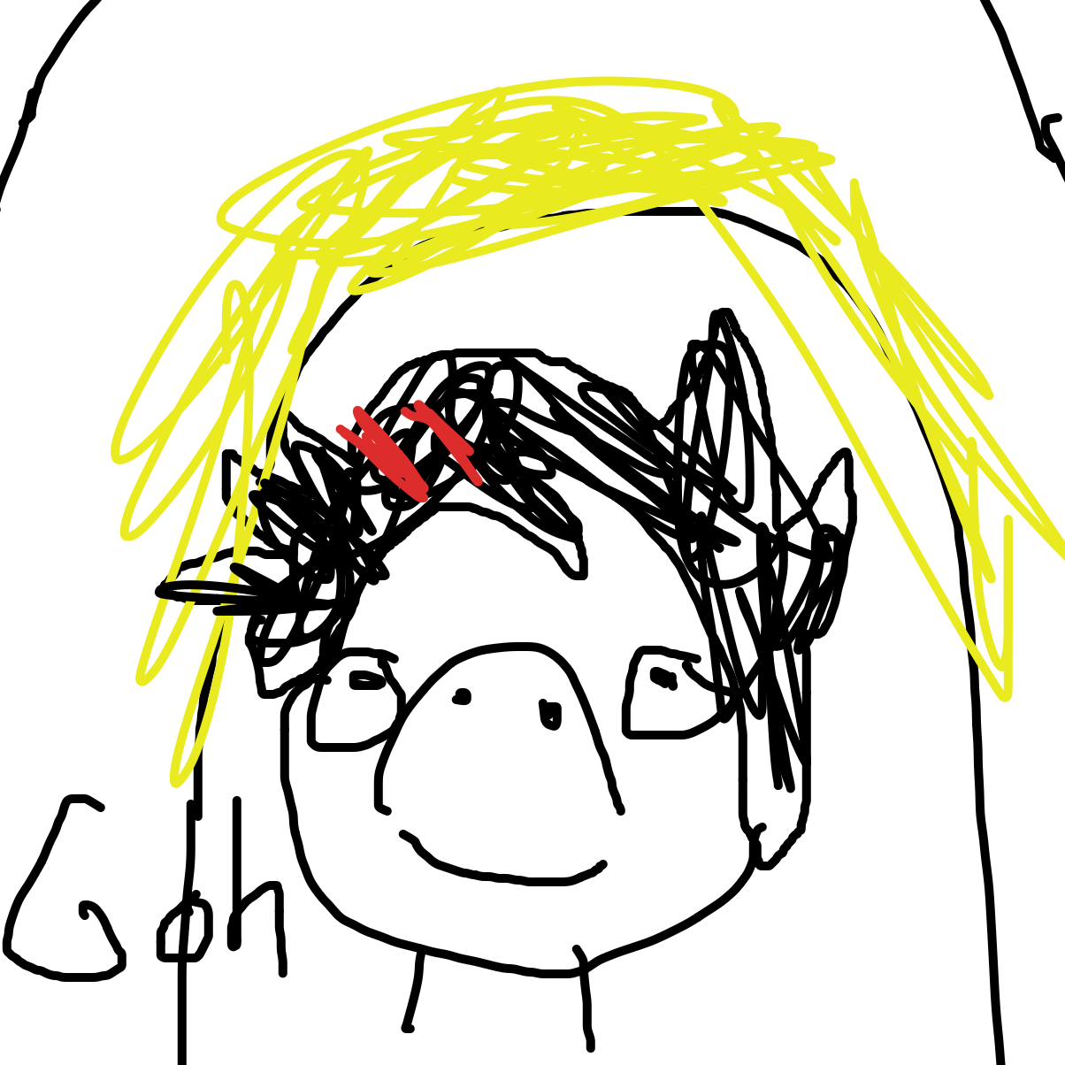 Drawing in pee 2 by PugGamer2.0YT