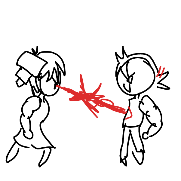 Laser battle. - Online Drawing Game Comic Strip Panel by SeanTrunks