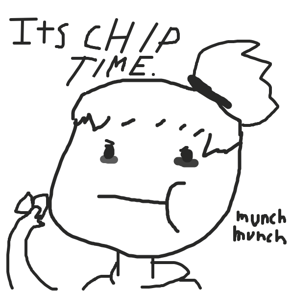 chip time! - Online Drawing Game Comic Strip Panel by Beepadoobop