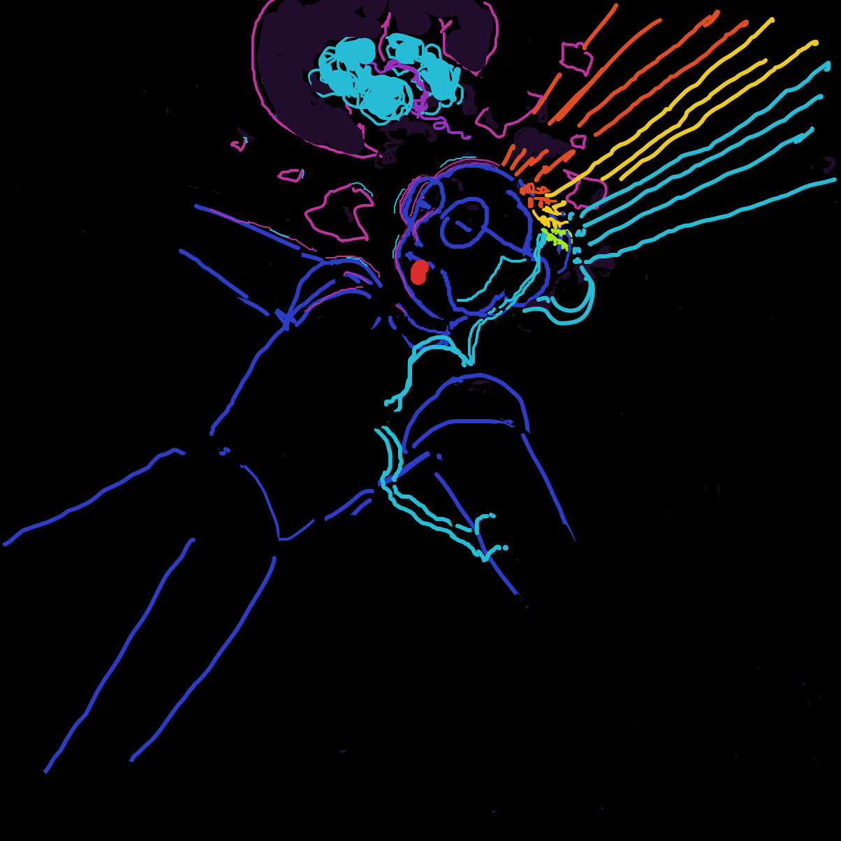 Drawing in sleep powder by Kittensplease