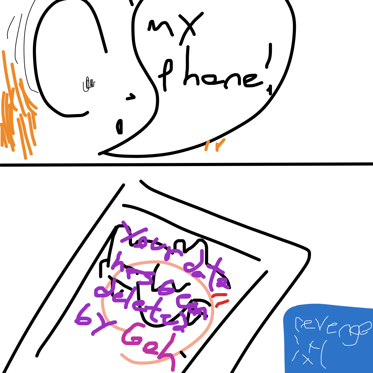 Drawing in BSOD by Goh