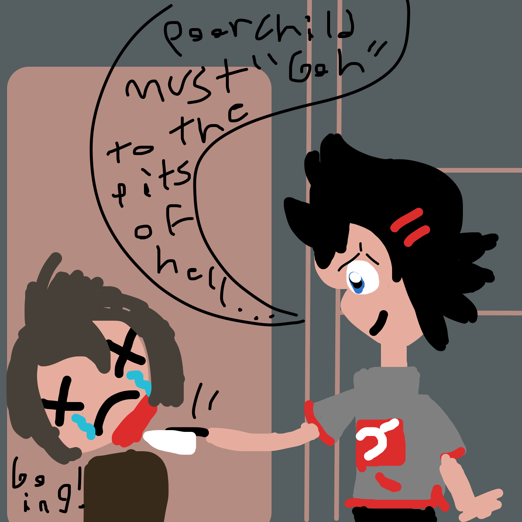 Drawing in Like Tears In Rain by Goh