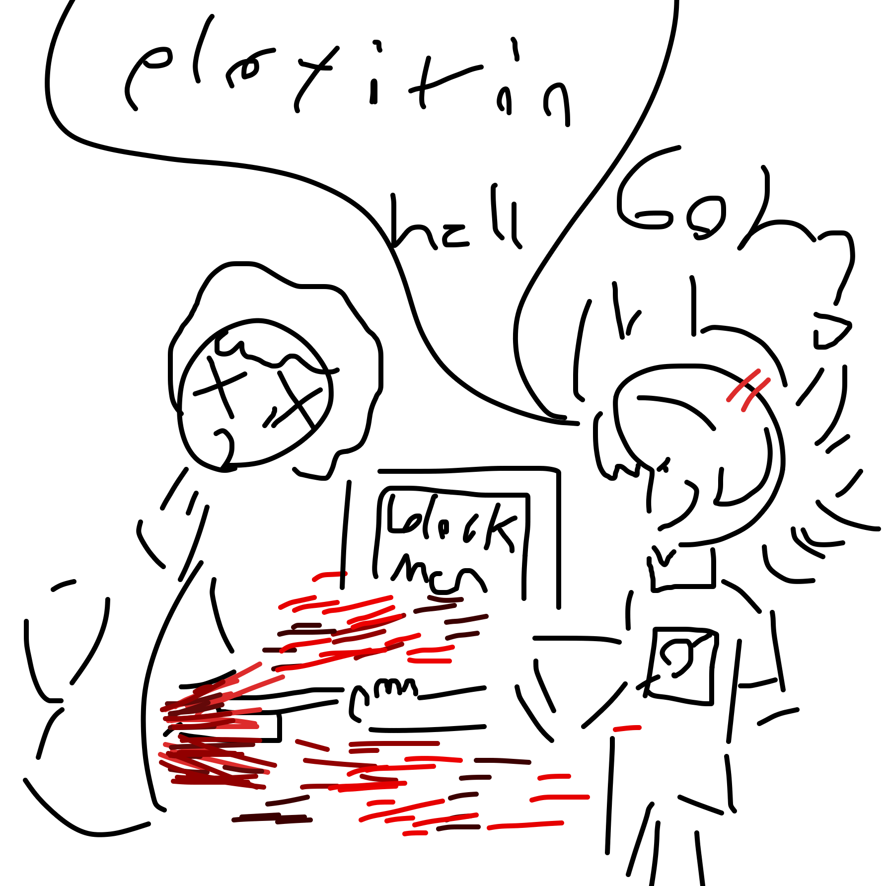 Drawing in BLOCK MEN ROLEPLAU by Goh