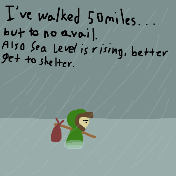internal monologue ft. rising water levels - Online Drawing Game Comic Strip Panel by SuperIced3