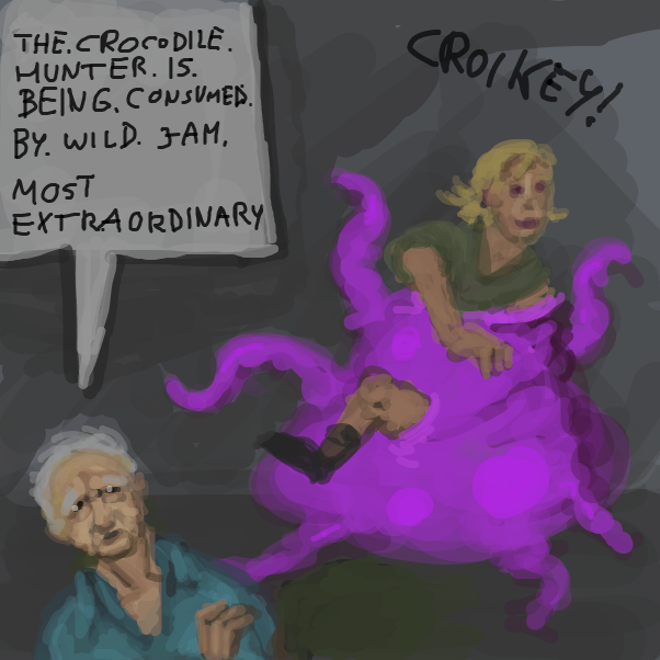 "Probably. Caused. By. Climate. Change." - Online Drawing Game Comic Strip Panel by Peyocay