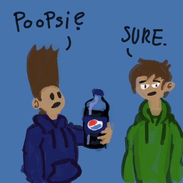 "I wonder what's the secret ingredient in this one is?" - Online Drawing Game Comic Strip Panel by Peyocay