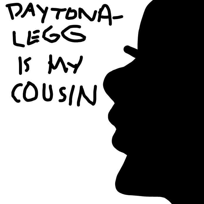 Drawing in Daytona Legg by Zac Efron