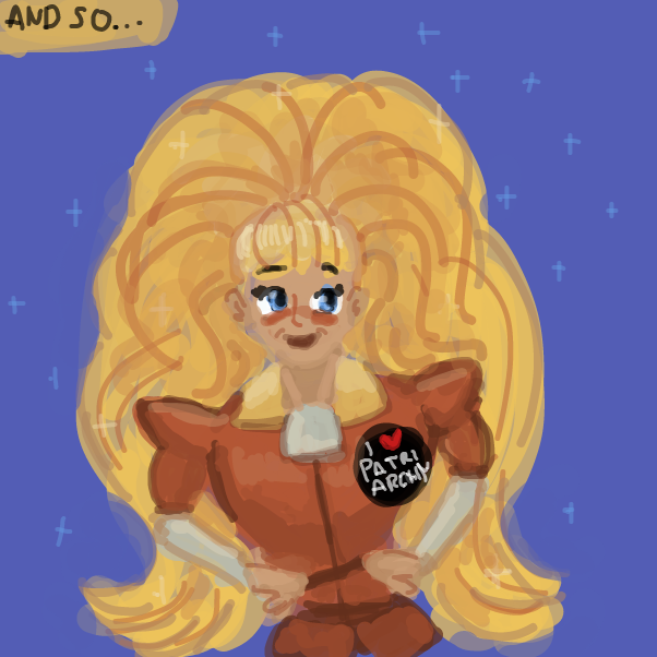 once again the movement was foiled by the patriarchy and their crafty ways - Online Drawing Game Comic Strip Panel by Peyocay