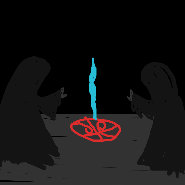 Drawing in The Summoning  by Derren