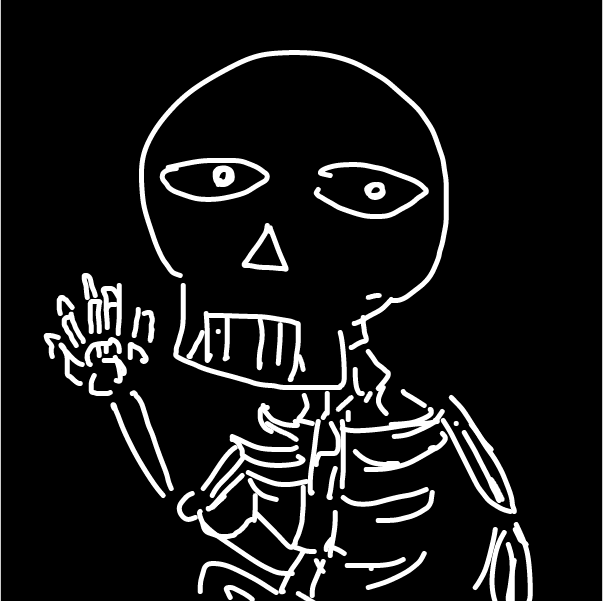 Drawing in Skull by FifaSam