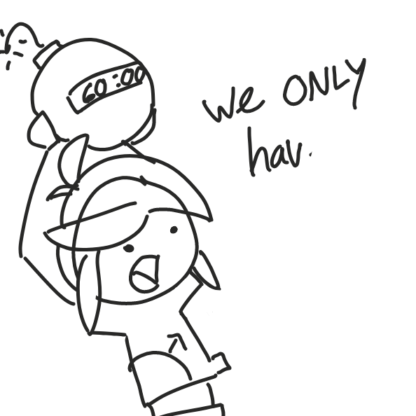 60 seconds to draw your panel . . . its okay if you go over ( esp if its to make your text readable lol ) . . . just have fun !  - Online Drawing Game Comic Strip Panel by Cake Emoji