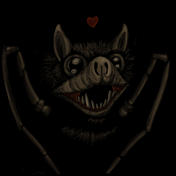 Drawing in Smiling Spider by EggLeon