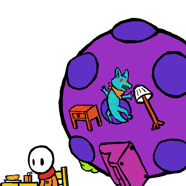 Drawing in Katamari by SeanTrunks