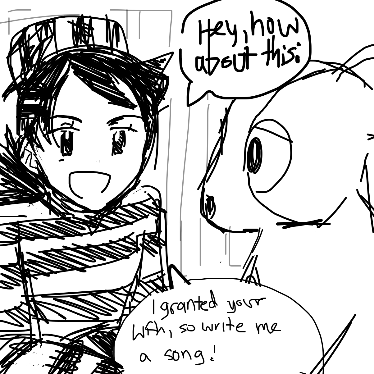  - Online Drawing Game Comic Strip Panel by Friedfishtticks