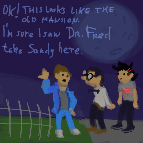 "It's up to us, typical teenager high-schooler stereotypes, to rescue her!" "How about we call the police?" "Goh! Don't be a tuna head!" - Online Drawing Game Comic Strip Panel by Peyocay