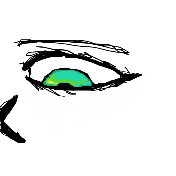 First panel in eye drawn in our free online drawing game