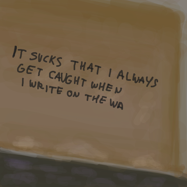 recreation (translated) of a legendary graffiti from Szentendre, Hungary (circa 1998) (I wish I still had the photo of it) - Online Drawing Game Comic Strip Panel by Peyocay