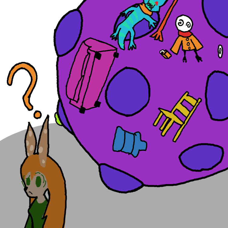 Drawing in Katamari by Setin