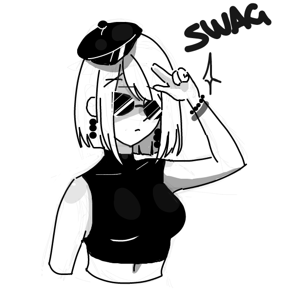Drawing in swag by SSR scorpia