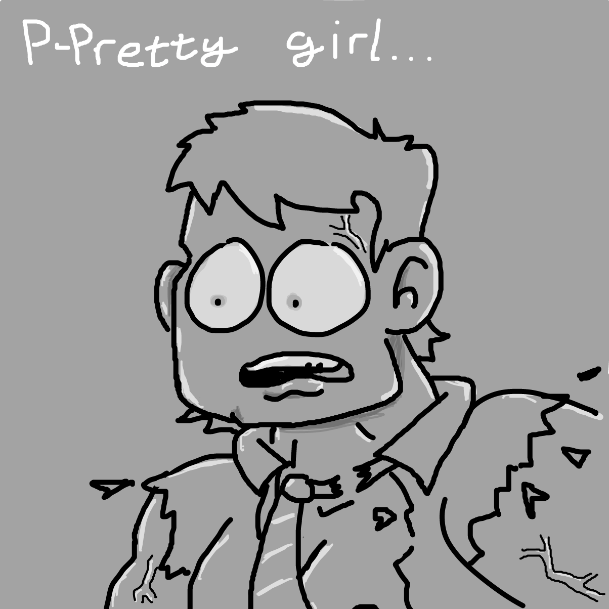 I don't think the Big Guy is any more confident - Online Drawing Game Comic Strip Panel by CherryFlavored