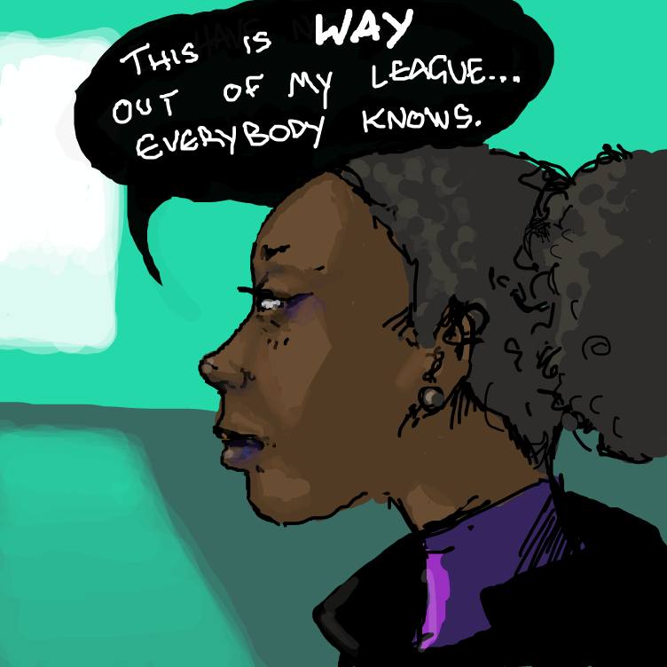 Drawing in THE NEW EMPLOYEE  by Crazzmatazz