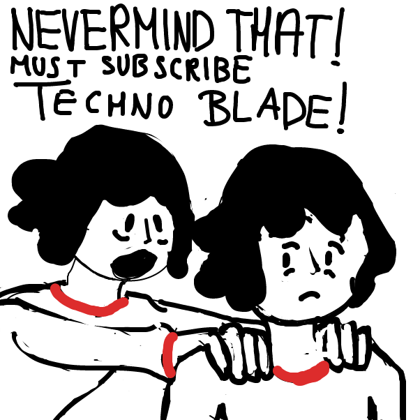 "W-Who are you?" "You!" - Online Drawing Game Comic Strip Panel by Peyocay