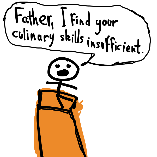 You know I don't like british food - Online Drawing Game Comic Strip Panel by Peyocay