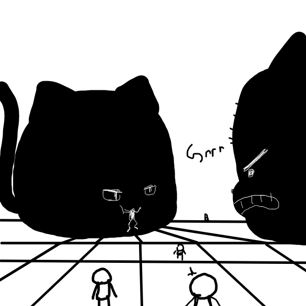 Drawing in cats by FifaSam