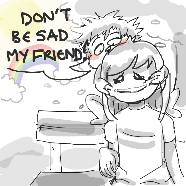 Drawing in Sad by Mojomos