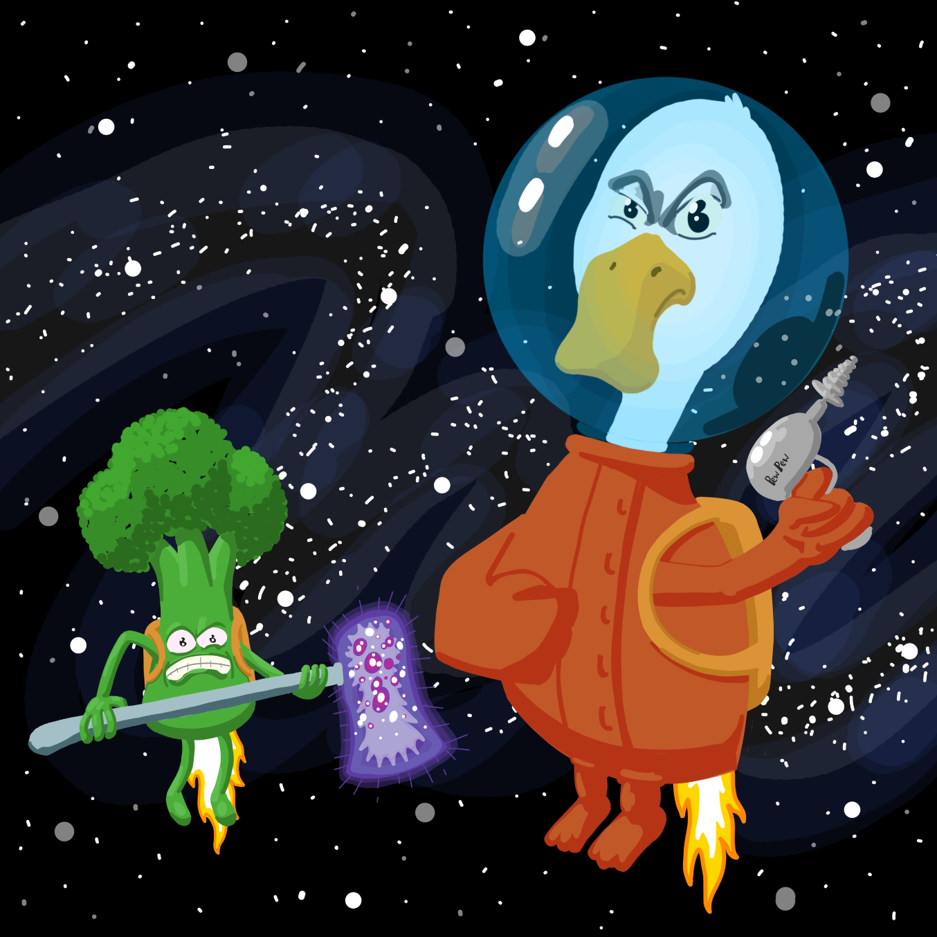 Liked webcomic Space Duck and Broc Broc