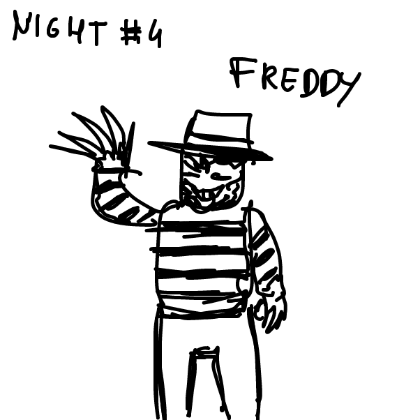 come to freddy - Online Drawing Game Comic Strip Panel by Peyocay