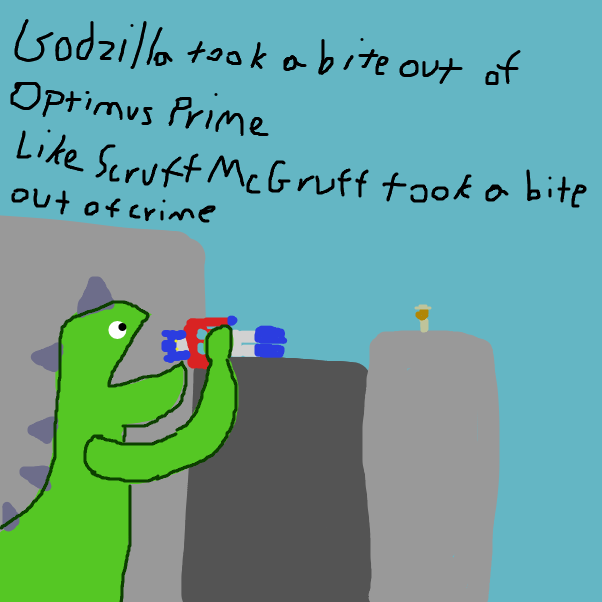 Drawing in And then Optimus Prime came to save the day! by SuperIced3