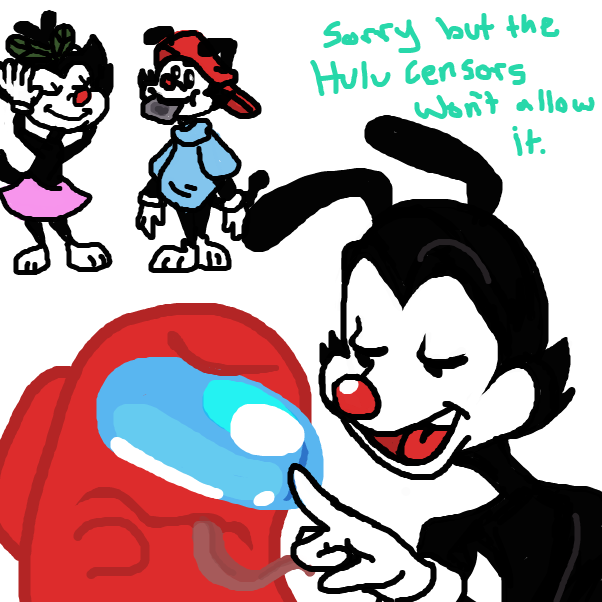 Drawing in Yakko moment by SirensPort