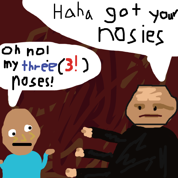 got ya noses! - Online Drawing Game Comic Strip Panel by Beepadoobop