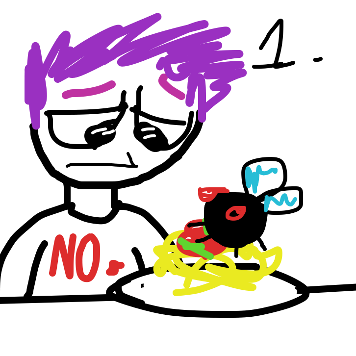 Drawing in Tom Unlucky: Pasta by SquidGoggles