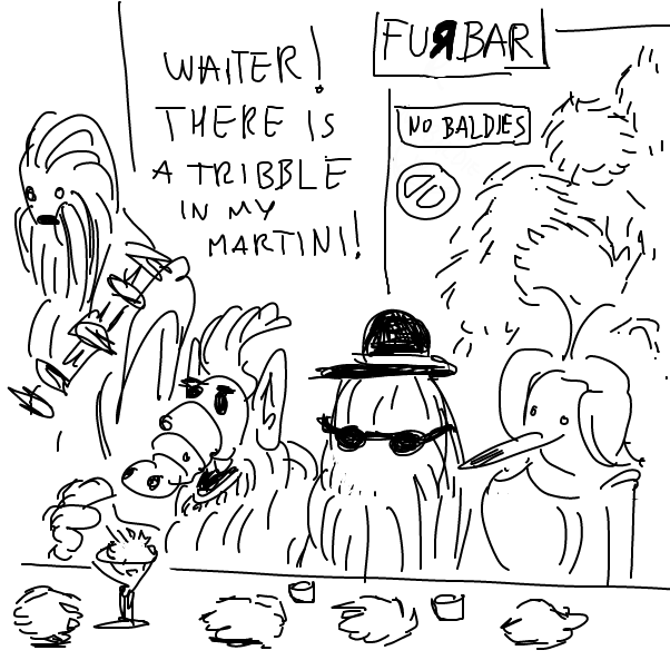 "Not to mention I ordered catsoup what kind of bar is this?" - Online Drawing Game Comic Strip Panel by Peyocay