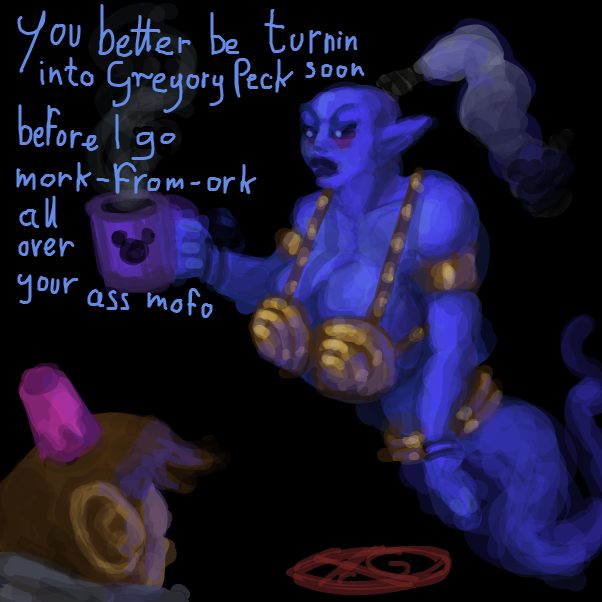 "we locked you in that cave for a reason" - Online Drawing Game Comic Strip Panel by Peyocay