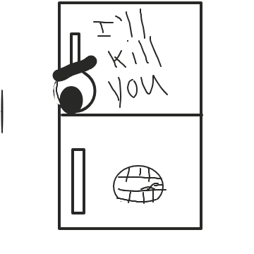 Drawing in Checking The Fridge by s_o_m_e_w_e_i_r_d_o