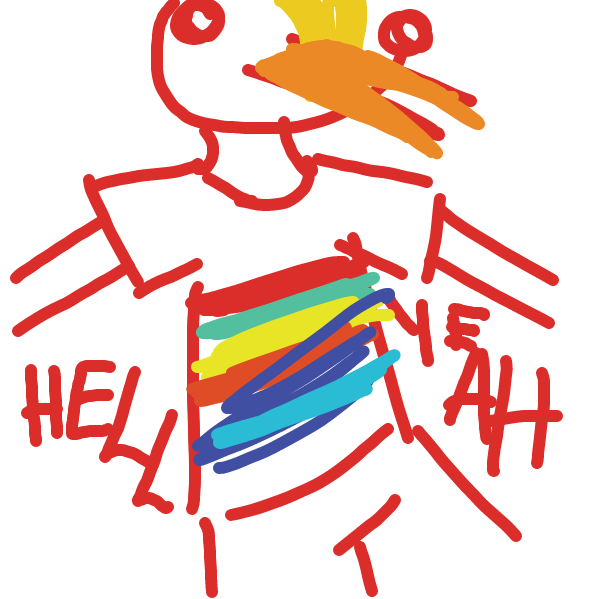 Drawing in happy pride month! by lukebuzzkill