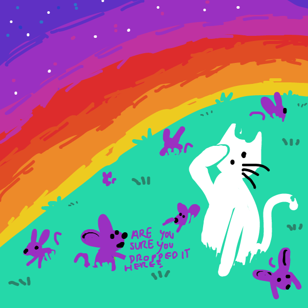 "Positive" - Online Drawing Game Comic Strip Panel by Peyocay