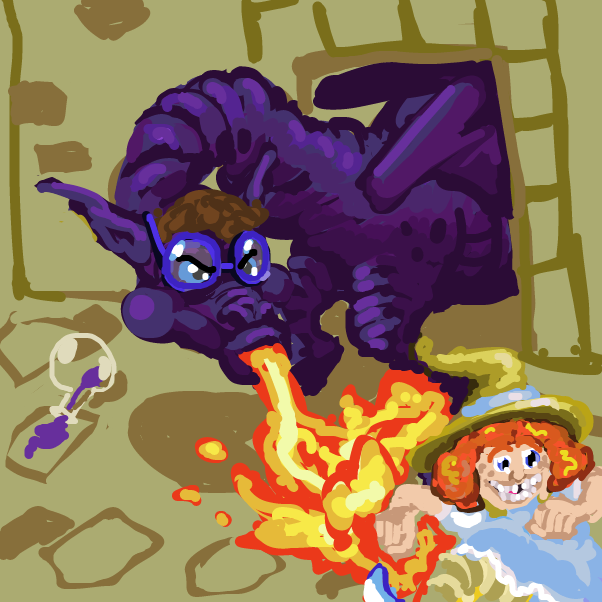 BEGONE TWOT! - Online Drawing Game Comic Strip Panel by Peyocay