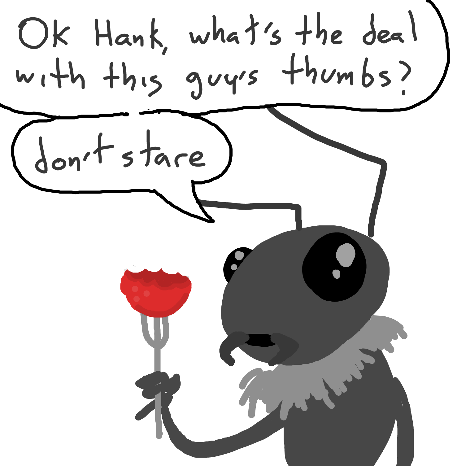 Drawing in sausage jam by Sabandija