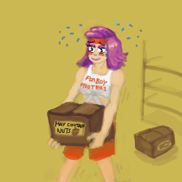 I uhh only go there for the food - Online Drawing Game Comic Strip Panel by Peyocay