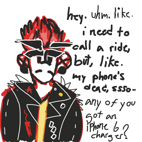 Liked webcomic i swear if no one has a charger i'll skin myself