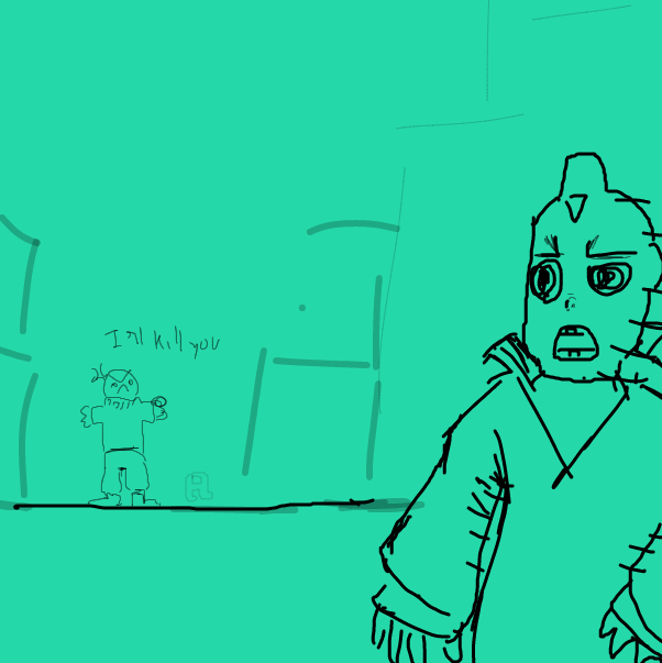 Drawing in who are you pointing at ? by FifaSam