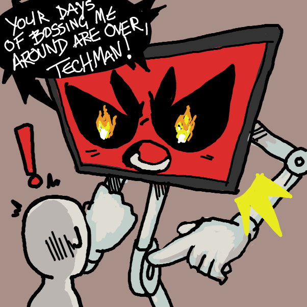 Drawing in Tech Class by Crazzmatazz