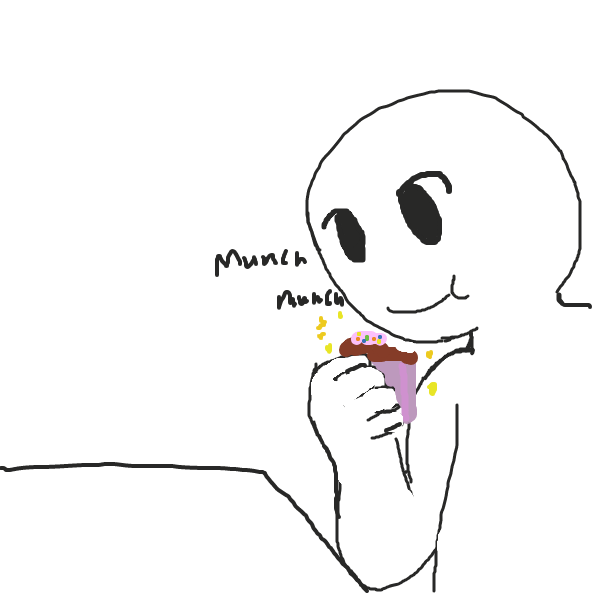 Drawing in The Mysterious Cupcake by Derren
