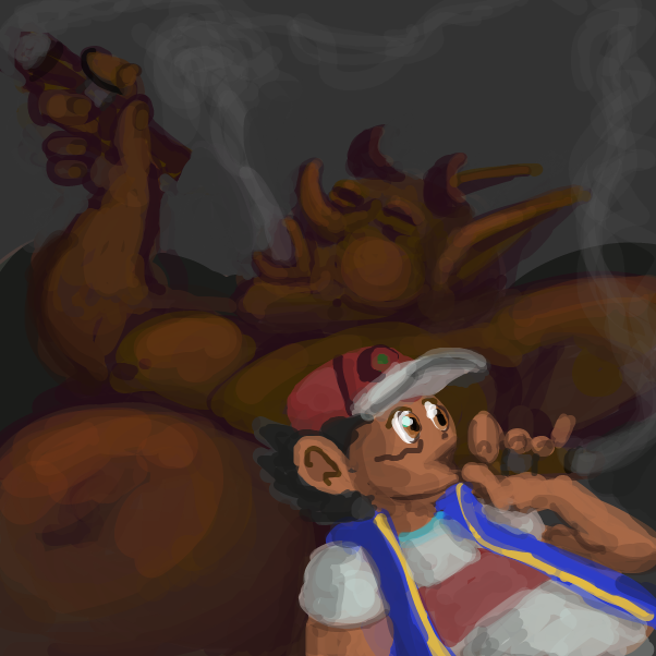 "I'm not sure i'm old enough to.. " "Babe. You think the devil may care?" - Online Drawing Game Comic Strip Panel by Peyocay