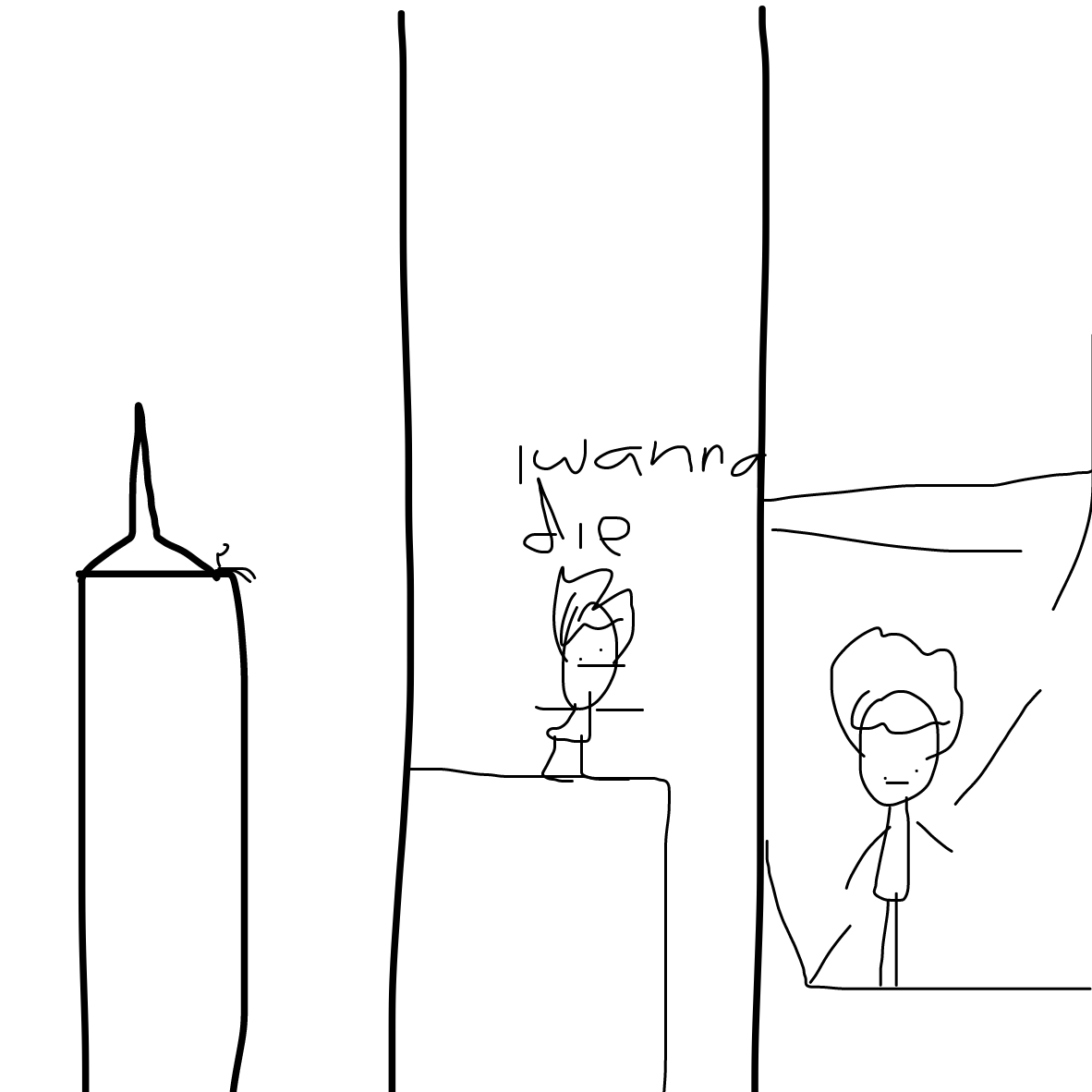 Drawing in Goodbye world by TheOddExplorers